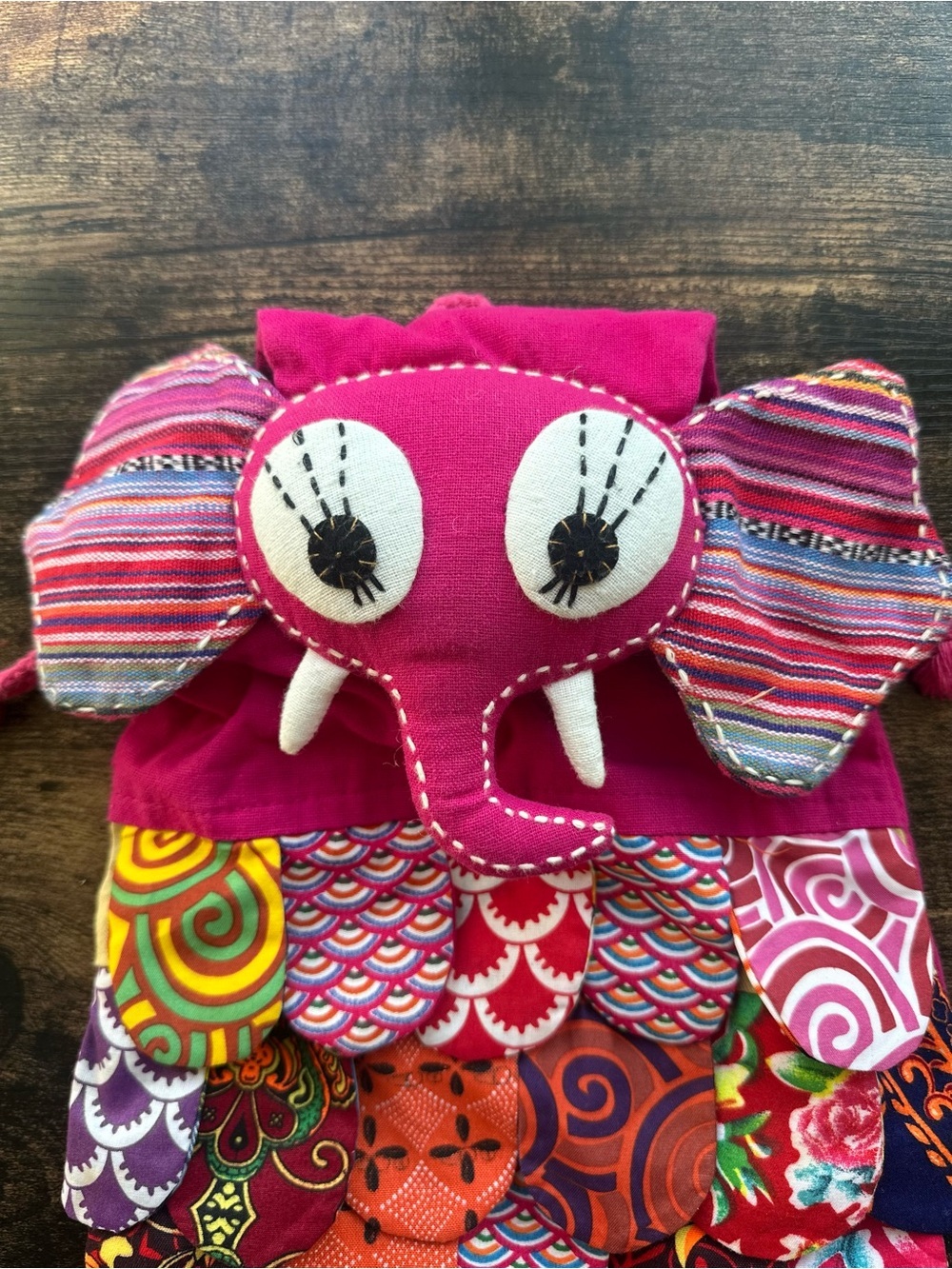 Elephant Patchwork Backpack - Picture 5 of 10
